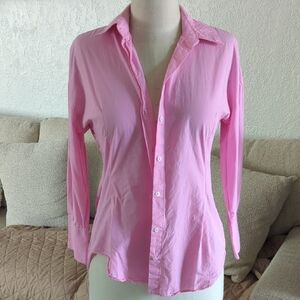Zara Pink Button-Down Shirt for Women